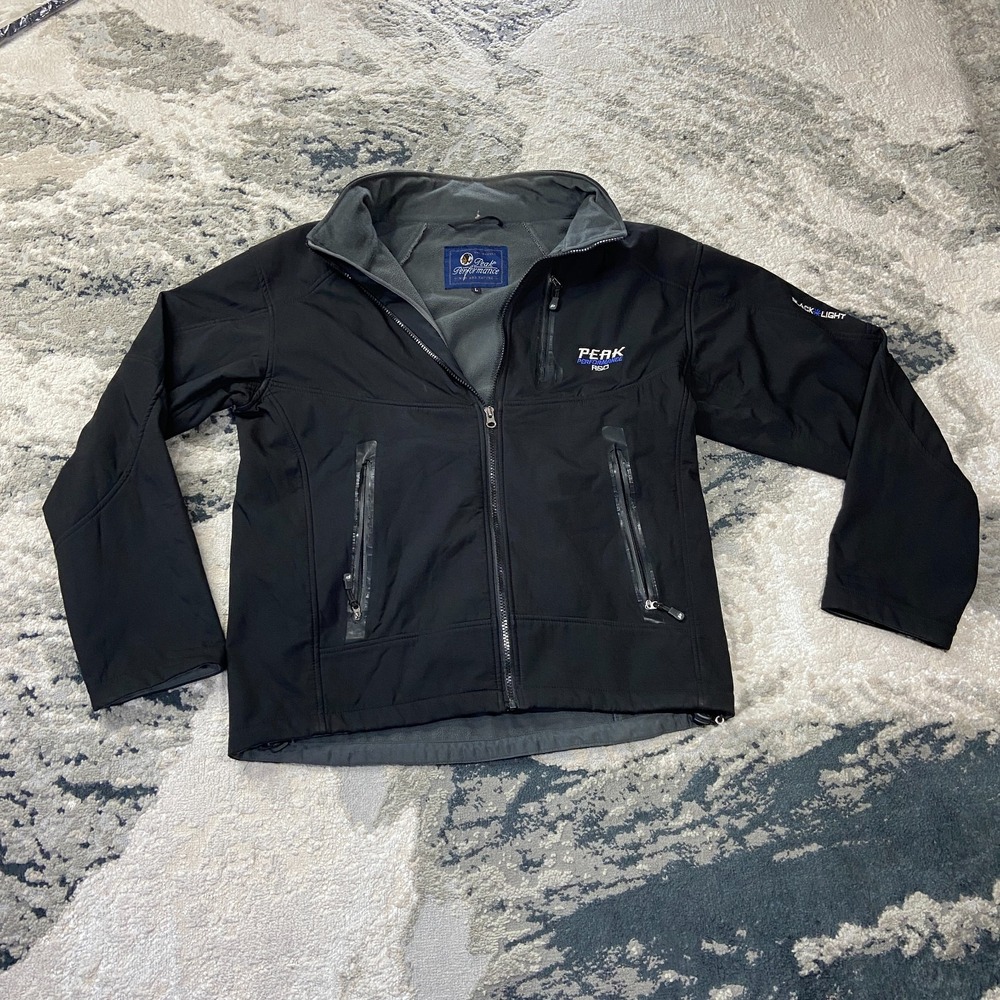 Vintage‎ Peak Performance Are Sweden Jacket Sz L Black Lined Mock Neck Full Zip